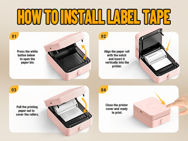 sticker printer mini printer Nelko sticker printer PM230 Bluetooth sticker printer print pods