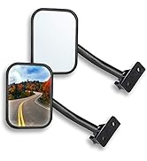 LIBERRWAY Door Off Mirror Compatible with Jeep Wrangler TJ JK 4x4 Off-road Morror Rectangular Mir...