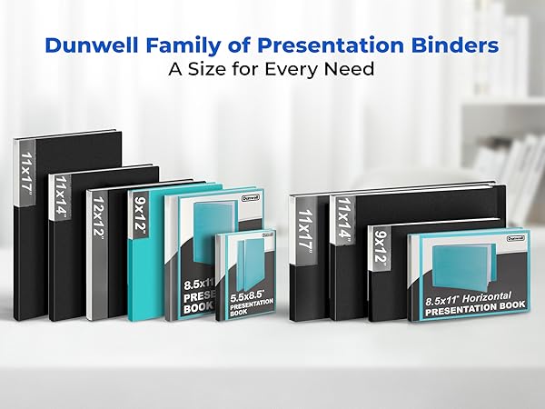 Dunwell Family of Presentation Binders - A Size for Every Need