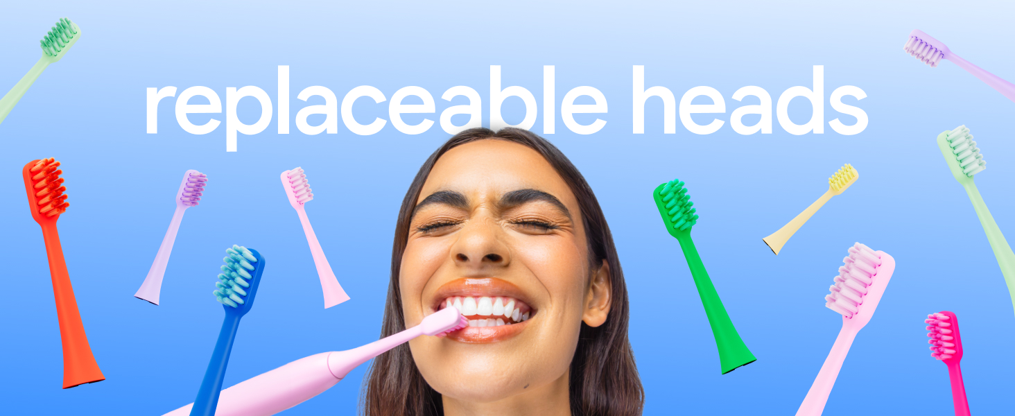 Replaceable toothbrush heads for Hismile Electric Toothbrush.