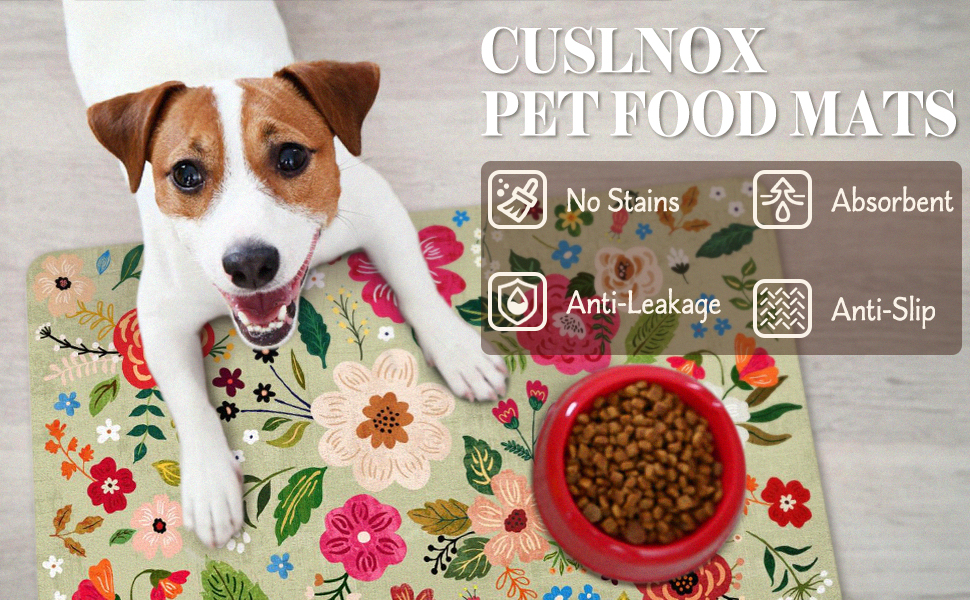 Cuslnox Pet Food Mats
