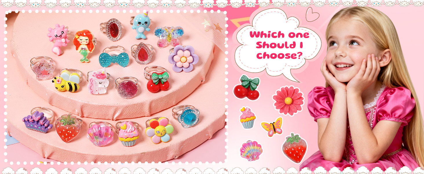 cute rings gift box birthday present christmas gift for 3 4 5 6 7 8 year old