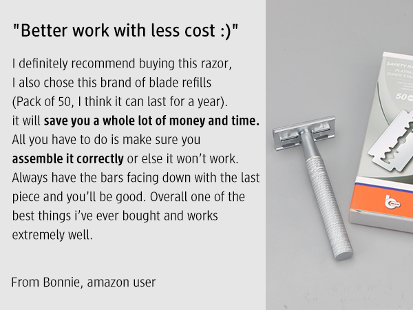 safety razor single blade razor double edge razor reusable metal 1 one blade razor 