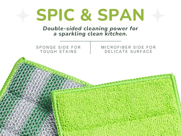 Spic &amp; Span sponge and microfiber