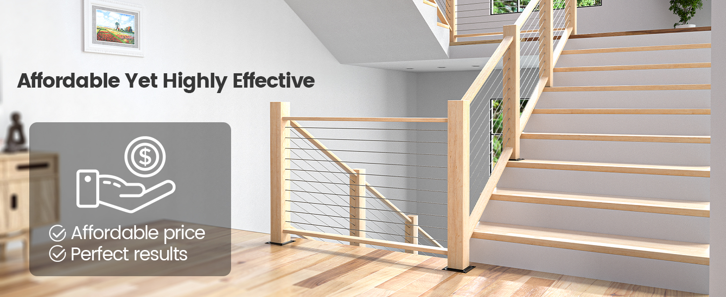 highly effective cable railing system
