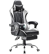 Homall Gaming Chair, Computer Chair with Footrest and Massage Lumbar Support, Ergonomic High Back...