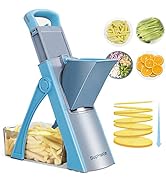 SUPMAKIN Upgrade Safe Mandoline Slicer Plus, Adjustable Vegetable Chopper Food Slicer, Potato Sli...