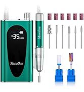 MelodySusie Professional Clip-On Cordless High-Efficiency Nail Drill, MM400C 35000RPM Rechargeabl...