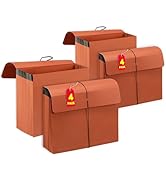 4 Packs Expanding File Wallet with Elastic Cord Closure,Letter Size Accordion File Organize,Heavy...