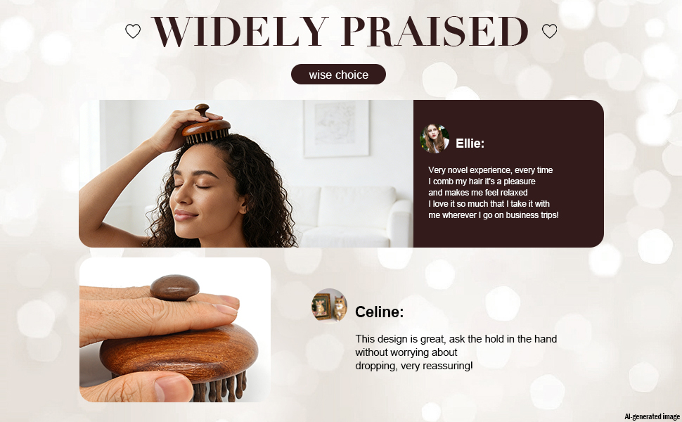 Acupressure scalp massager for women