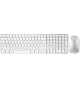SABLUTE Bluetooth Keyboard and Mouse for Mac, Multi-Device Rechargeable Wireless Keyboard Mouse C...
