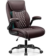 BESTFAIR Office Chair, Executive Computer Desk Chair with Lumbar Support for Lower Back Pain Reli...