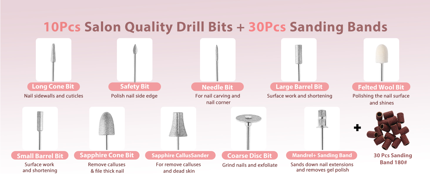 Professional Manicure Pedicure Nail File