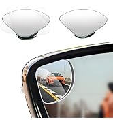 YTFRL 2 PCS Car Blind Spot Mirror, Fan-Shaped 360 Degree Rotating HD Glass Wide Angle Convex Rear...