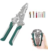 TRUTOPWAY 26-in-1 Wire Strippers, Professional Electrician Multitool with Folding Design - Nickel...