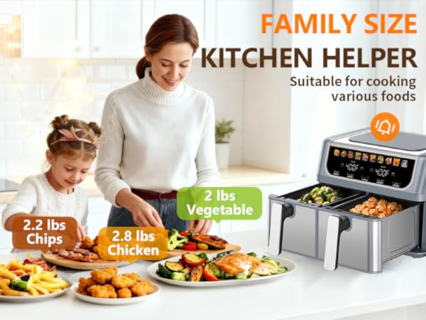 KMFurnila Dual Zone Air Fryer