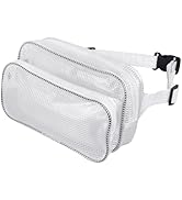 Synvicovan 10.6 Inch Fanny Pack Tool Bag -Transparent &amp; Anti-static Cleanroom Waist Pack Belt Bag...