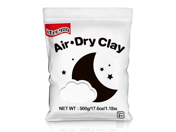 Modeling Clay, White Air Dry, Squishy, Non-Toxic Magic Clay for Cosplay and Costumes