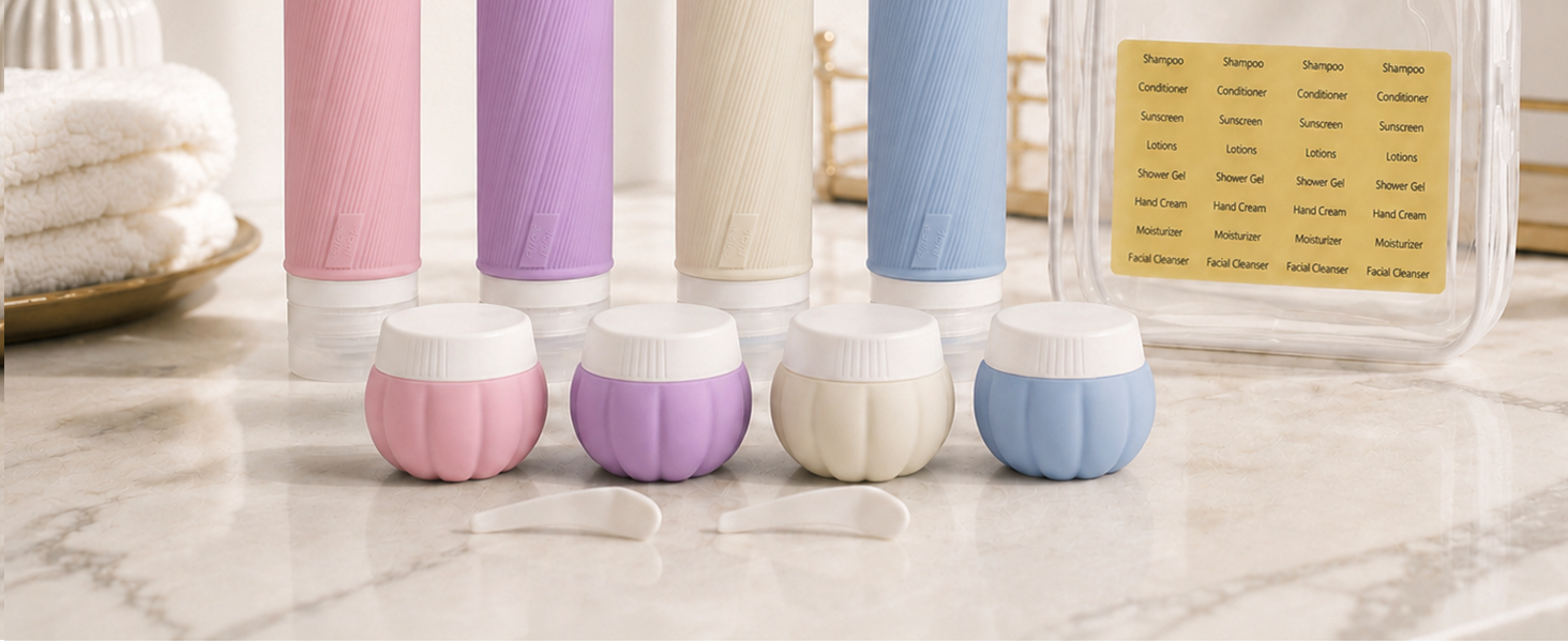 TSA Approved Travel Bottles for Toiletries