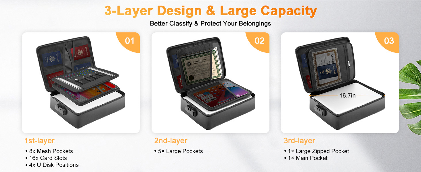 fireproof document bag