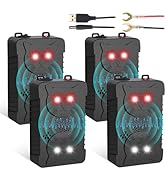 Rodent Repellent for Car Engines, 4Packs Power Supply Rat Deterrent for Car Engines, Ultrasonic M...