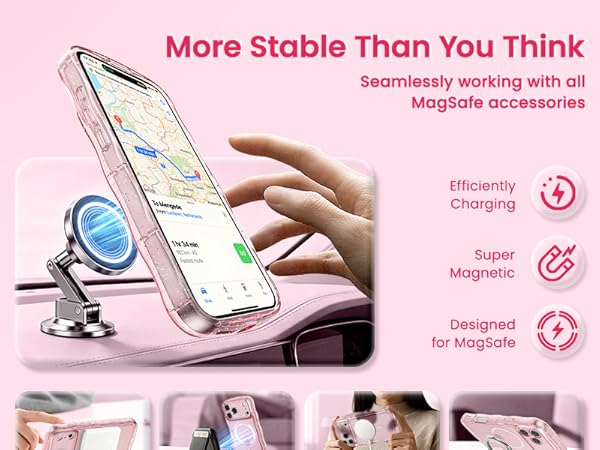 crystal Clear case transparent case magnetic case glitter case Glossy case cute case aesthetic case