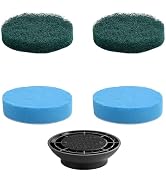 4 Pack Foam Scrubber and Scouring Pad for Glass, Floor Cleaning, Compatible with kHelfer &amp; LyriFi...