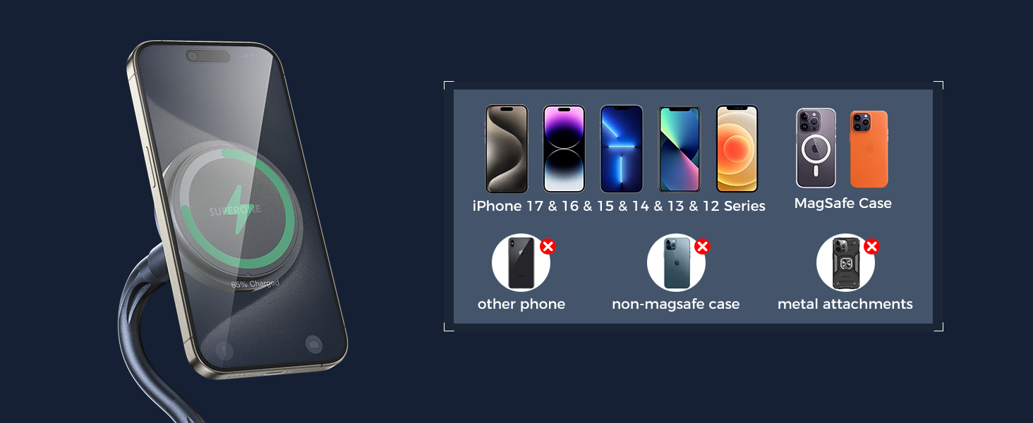 magnetic cup holder charger