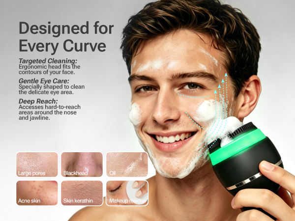 facial cleansing brush for men