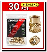 M6X9.5X9-30_Metric_Threaded_InsertBrass_Heat_Set_Insert_for_Plastic_Parts