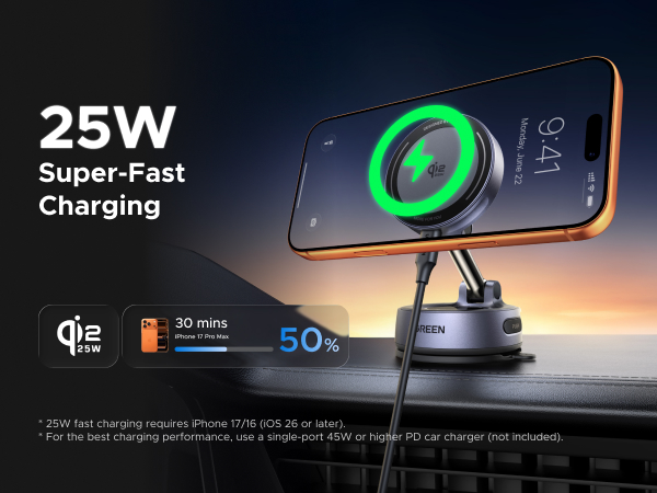 25W MagSafe Car Charger