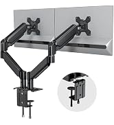 Dual Monitor Stand for Desk-Monitor Arms for 2 Monitors with C Clamp, Grommet Mounting Base for 1...