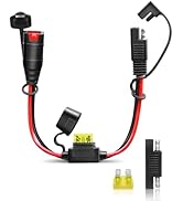 YHPWOQ SAE Extension Cord Compatible with NOCO Genius Battery Chargers, 1FT 14AWG Heavy Duty SAE ...