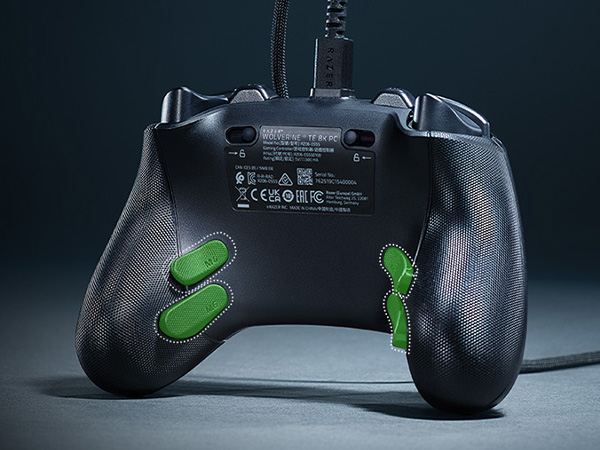 Mouse-like actuation with 4 built-in back buttons &amp; 2 claw bumpers for fast, precise control.