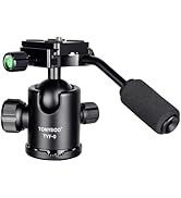 TONYBOO TYF-0 Ball Head with Handle,36mm Camera Tripod Ball Head with Arca Swiss Quick Release Pl...