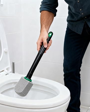 Compact design with hang hole. Saves space and stays clean between uses.
