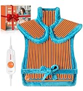BOILEAU Electric Heating Pad for Neck and Shoulders and Back Pain Relief, Practical Birthday Gift...
