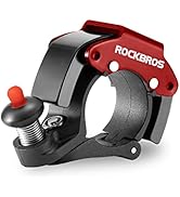 ROCKBROS Bike Bells Hidden MTB Bells Bicycle Bells for 22.2mm Handlebars, More Than 100dB, Clear ...