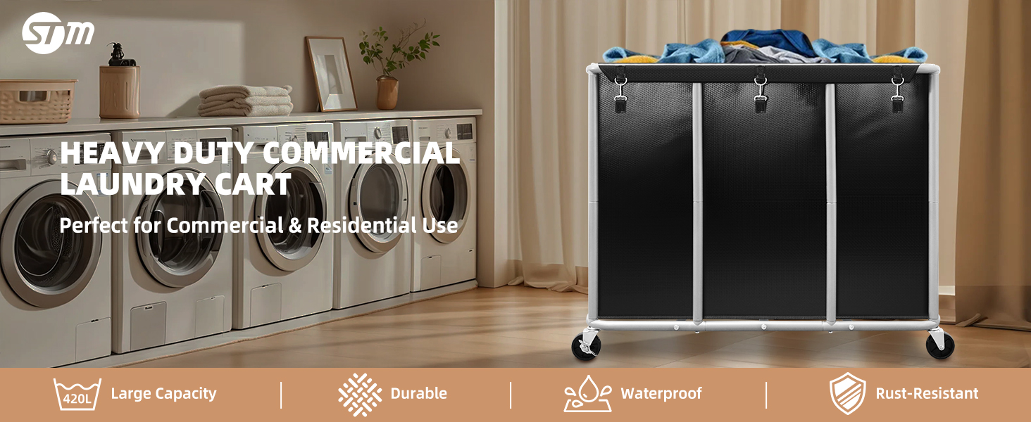 Commercial Laundry Cart