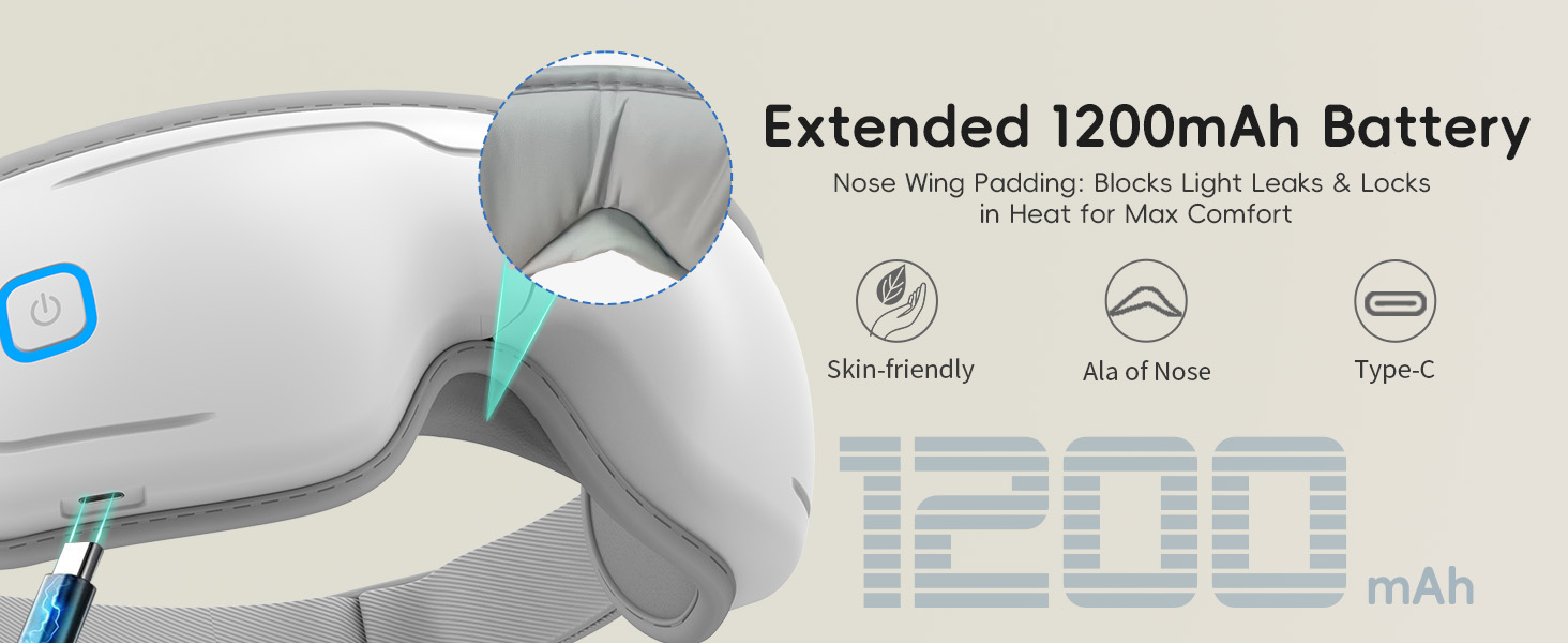 eye massager with heat