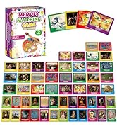 gisgfim 50 Pairs Memory Matching Game Famous Paintings Concentration Memory Matching Games for Ad...