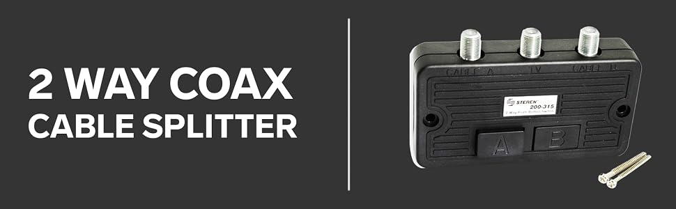 2 Way Coax Splitter