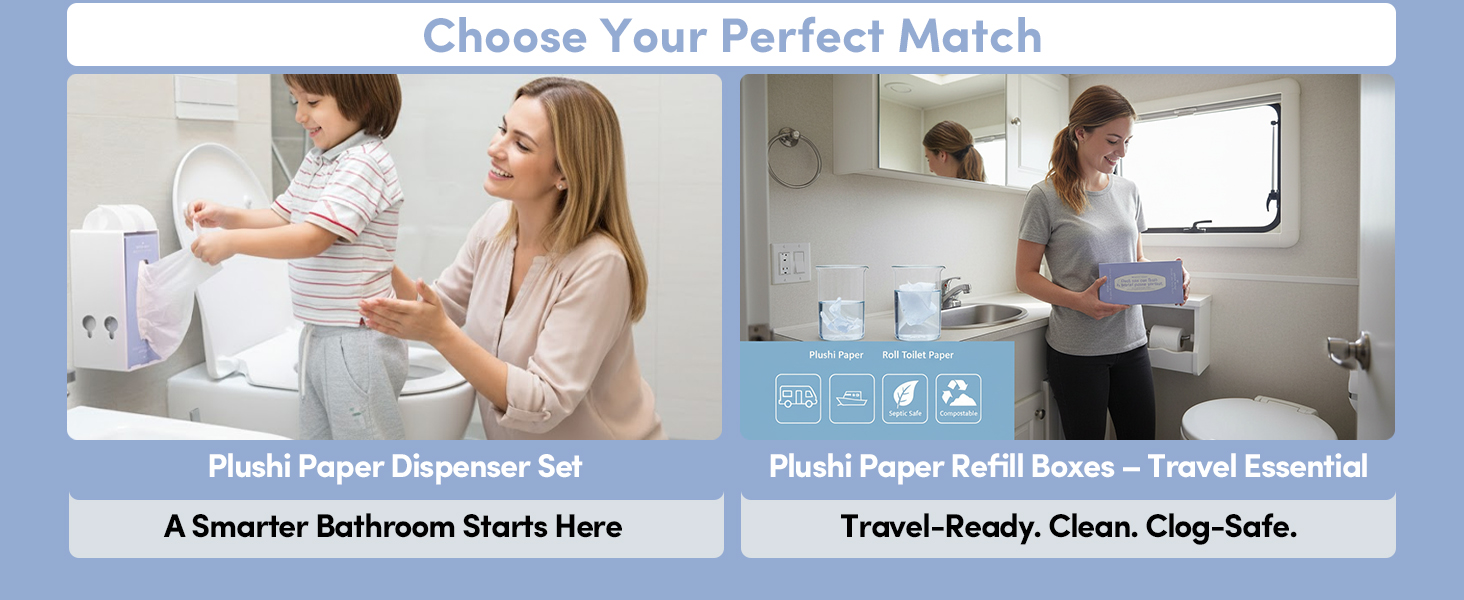 Septic Safe Tube Free Toilet Paper