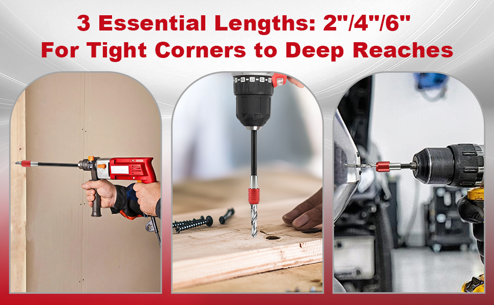 3 Essential Lengths: 2&amp;#34;/4&amp;#34;/6&amp;#34; | For Tight Corners to Deep Reaches