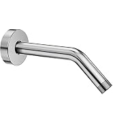 YASFEL Chrome Shower Arm 8 Inch Shower Extension Arm Pipe with Flange and Teflon Tape for Shower ...