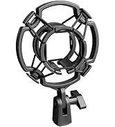 YTDSUP Microphone Shock Mount 2 PACK, Mic Holder Clip for 43-48mm/1.69~1.9in Diameter Condenser M...