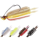 TRUSCEND Titanium Weed Guard Swim Jig with Ultra Smooth Teflon Coated BKK Hook, Tour Grade Skirte...