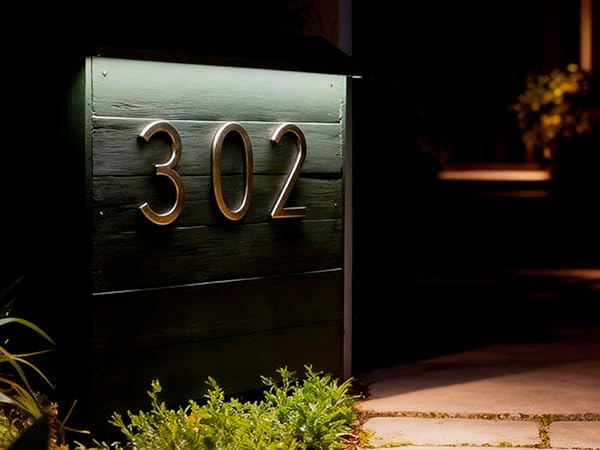 self-adhesive Hanukkah solar lights for house number sign adress