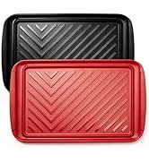 LEHAHA Grilling Prep Trays, Melamine BBQ Prep and Serving Platters and Trays for Outdoor Entertai...