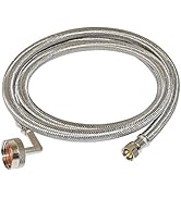 Eastman Dishwasher Installation Kit, 3/8 Inch Compression x 3/4 Inch FHT, 10 Foot Braided Stainle...
